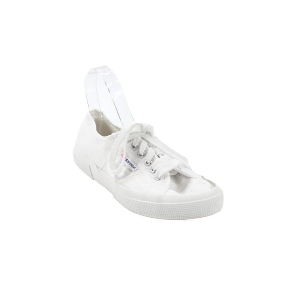Superga Womens Lace Up Low Top Walking Sneakers White Size 39.5 9.5